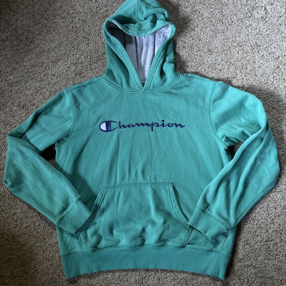 Champion Youth XL Hoodie Pullover Teal